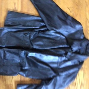 Mens leather coat